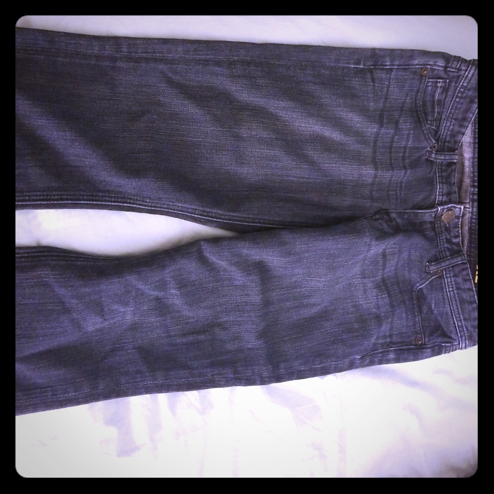 Express capri denim pants